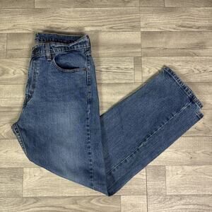 Levi's 505 Regular Fit Straight Leg Denim Jeans Medium Wash sz 33 x 29.5
